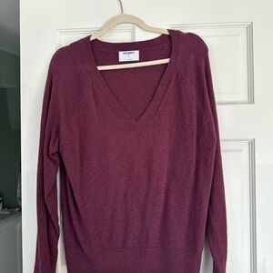 Old Navy Women's V-Neck Sweater - Deep Burgundy